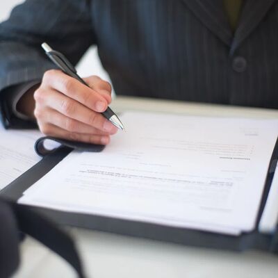 Signing the admission offer letter