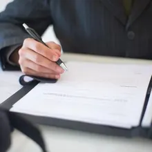 Signing the admission offer letter