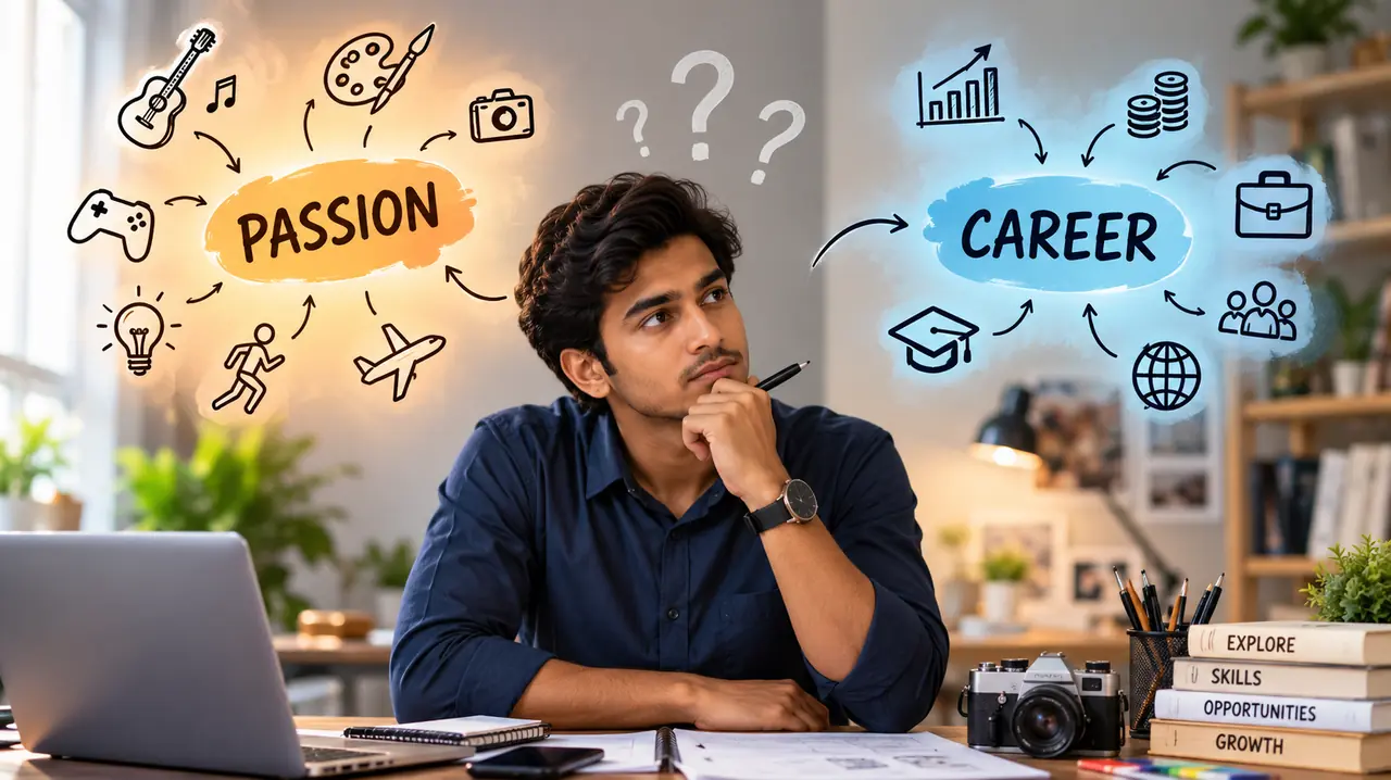 A student weighing passion against career